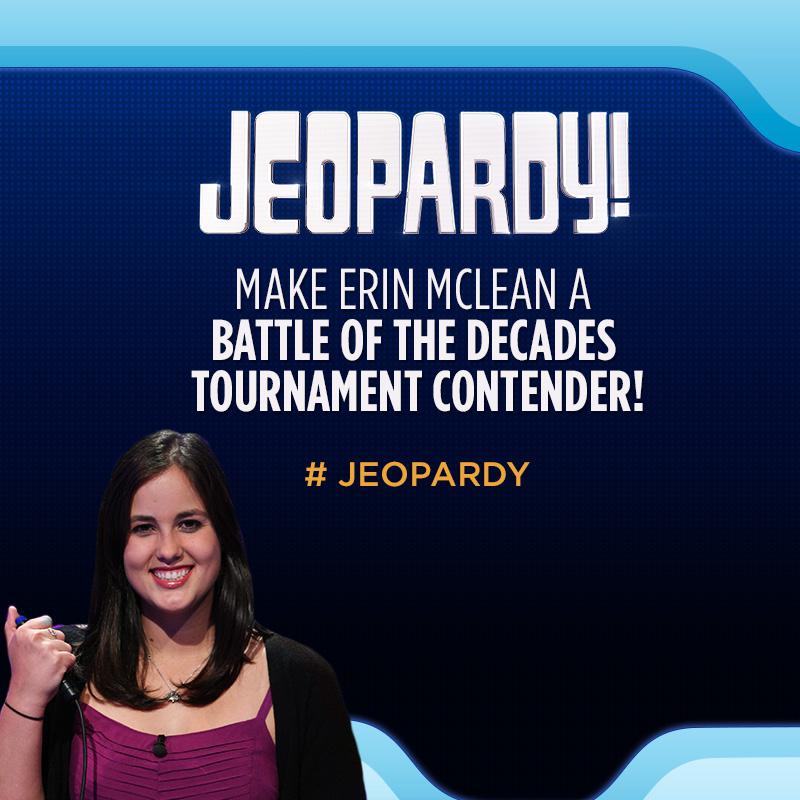 Vote for Erin McLean for Jeopardy!